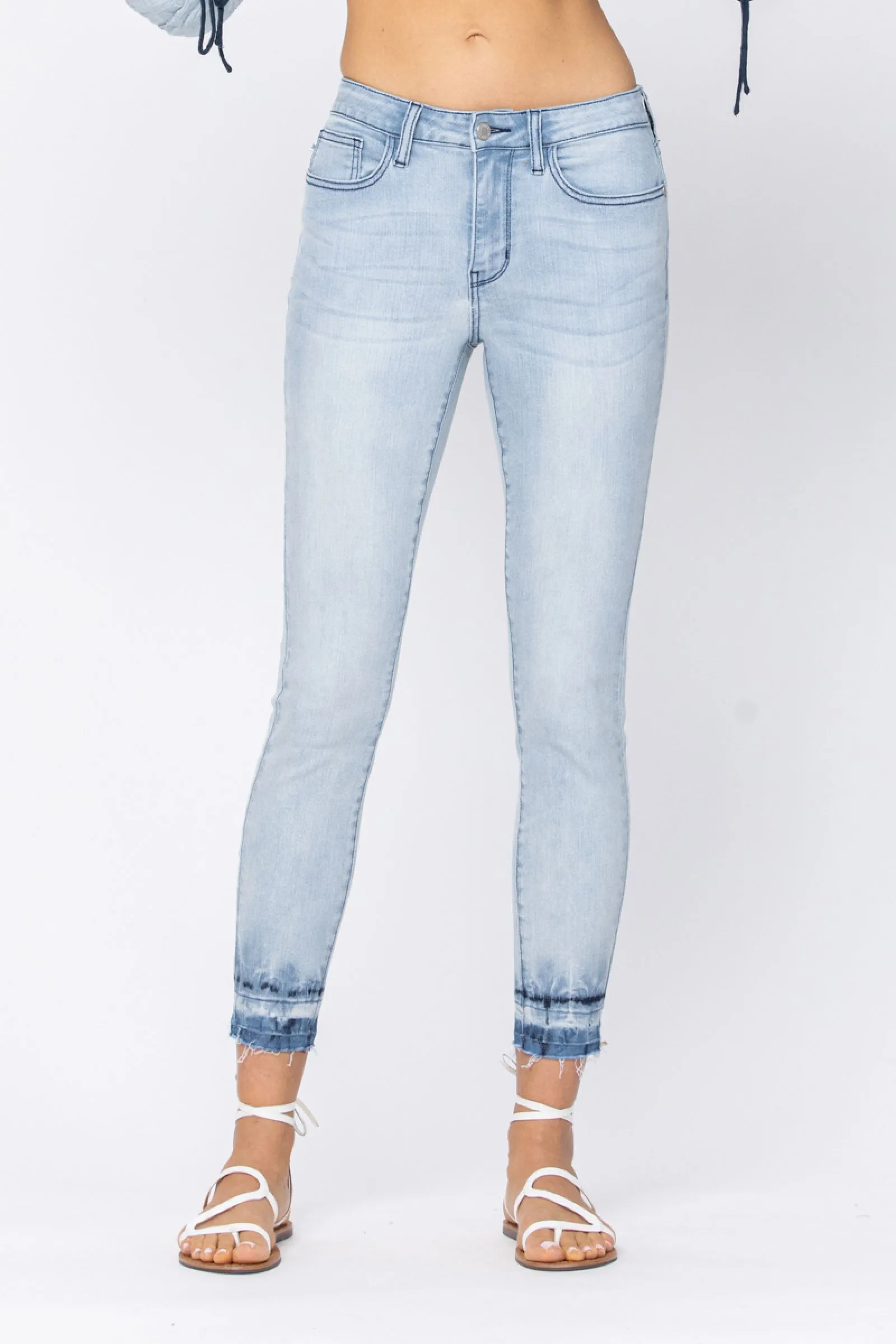 Cass Judy Blue Tie Dye Skinny Jeans