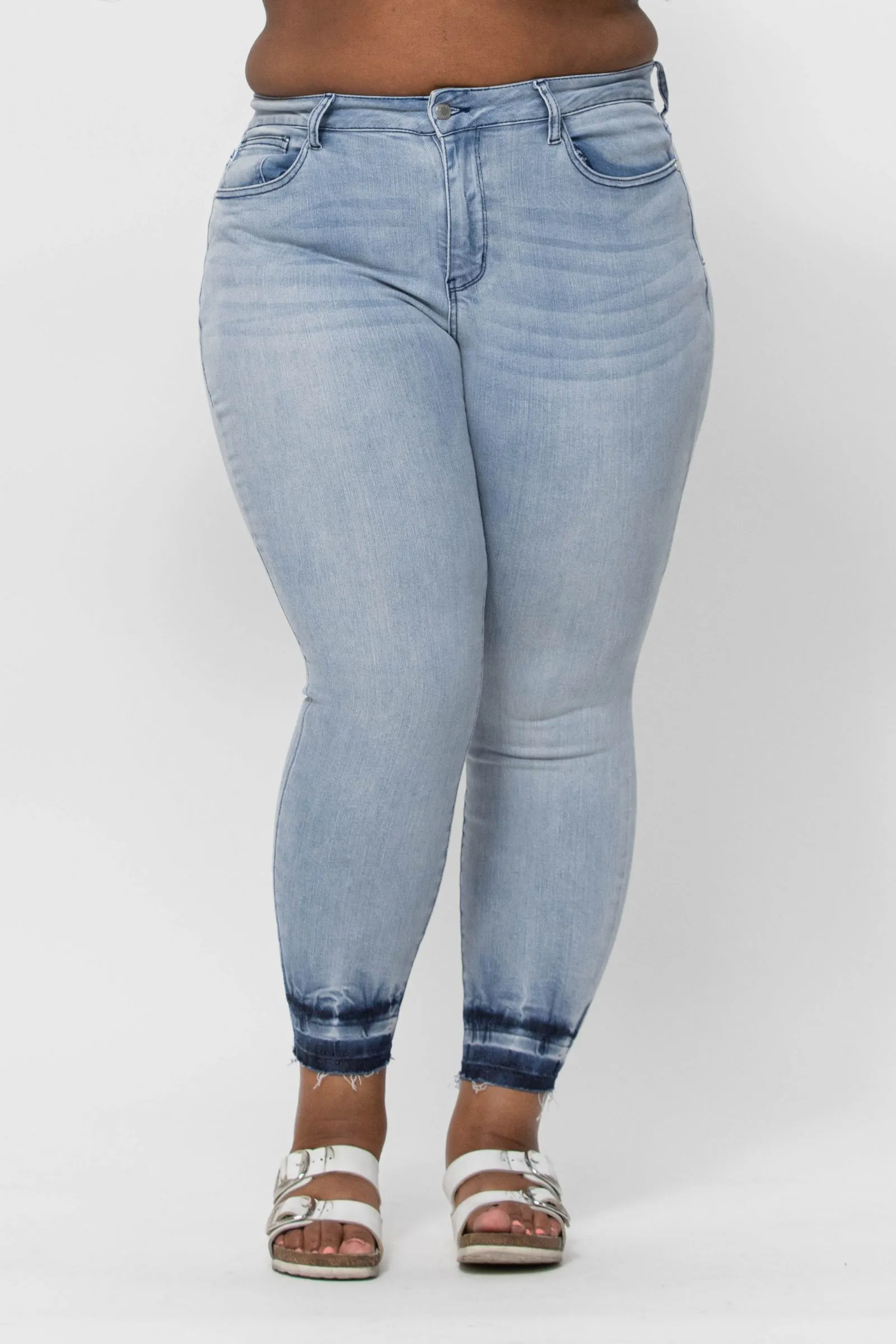 Cass Judy Blue Tie Dye Skinny Jeans