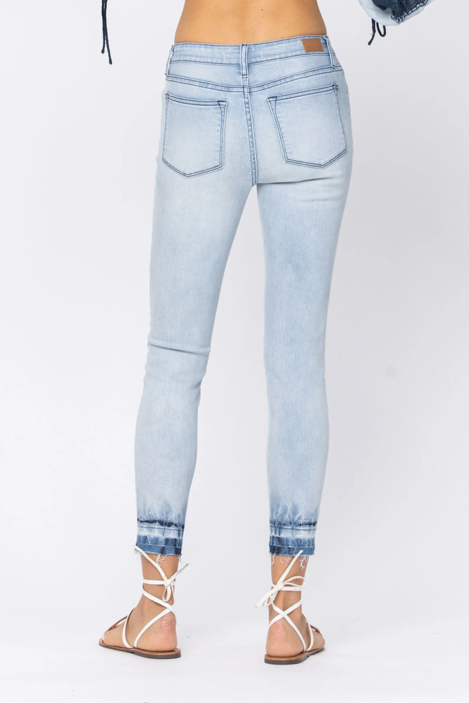 Cass Judy Blue Tie Dye Skinny Jeans