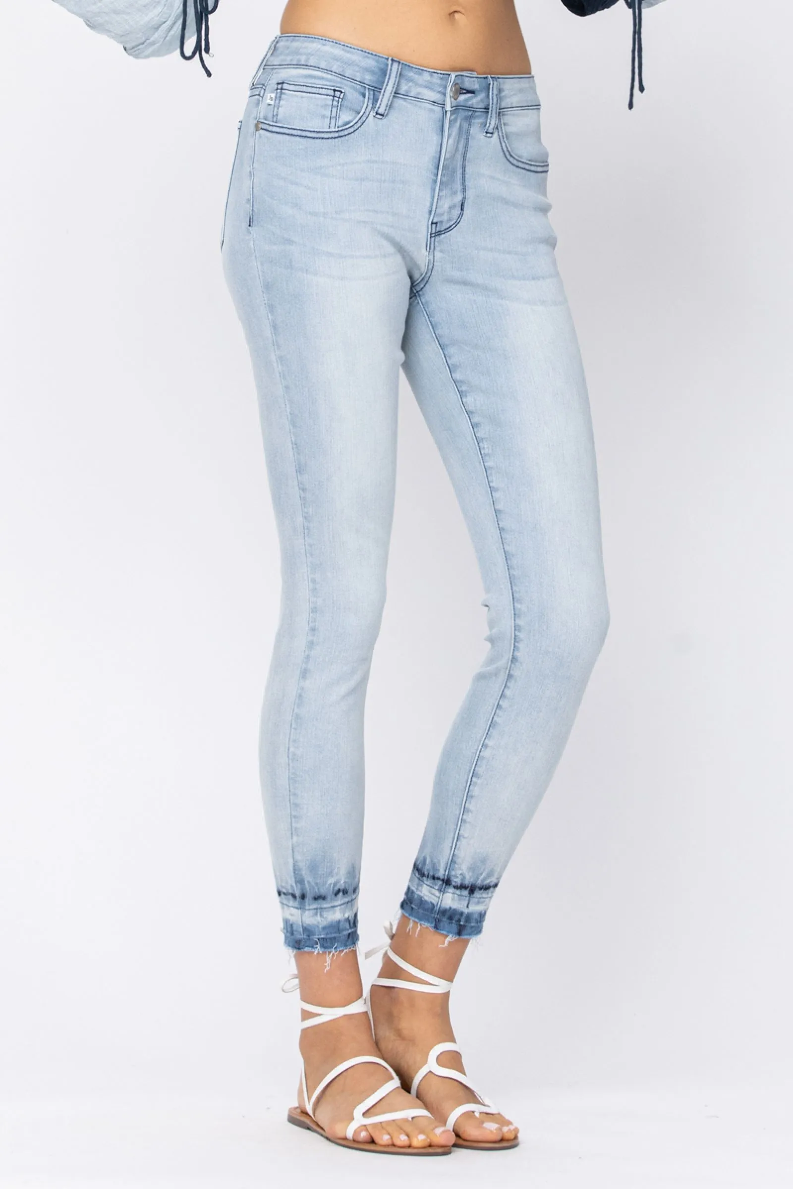 Cass Judy Blue Tie Dye Skinny Jeans