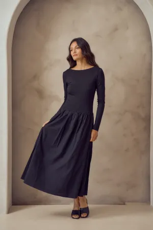 Celeste Drop Waist Midi Dress