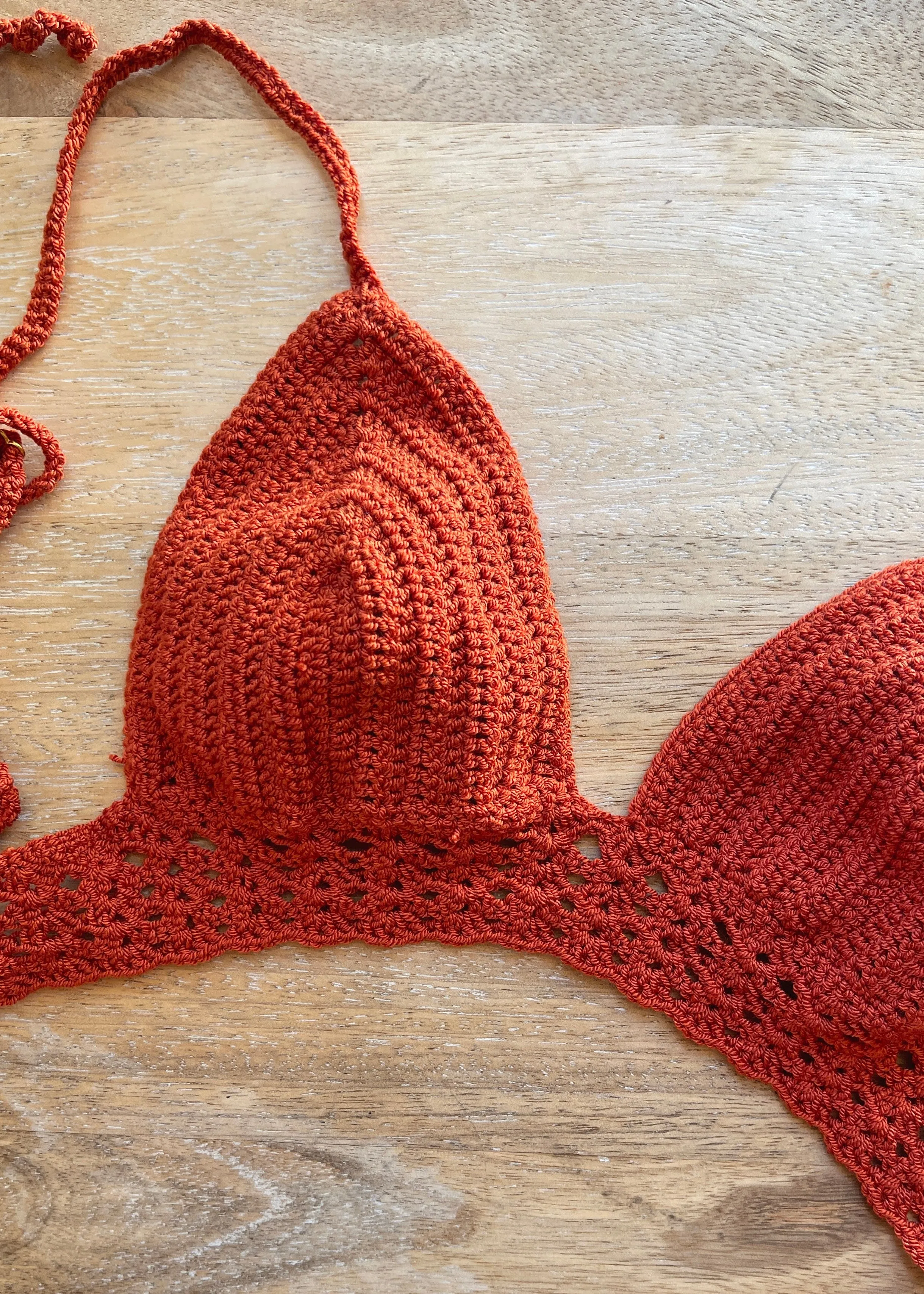Celia Crochet Bralette in Cinnamon