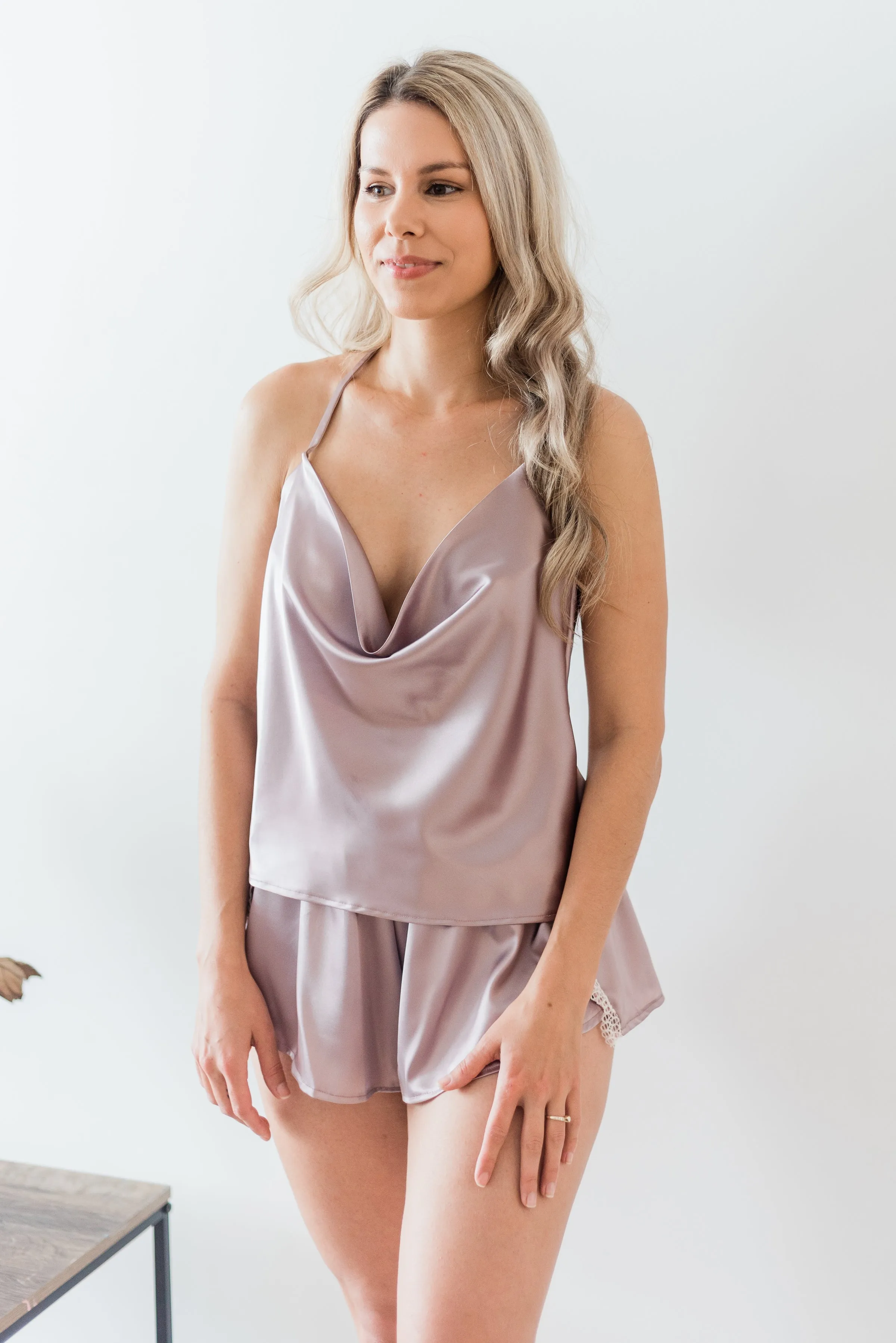 Celine Cowl Cami in Lavender
