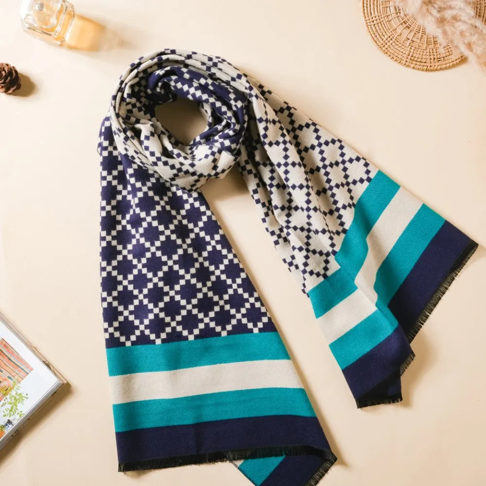 Chequered Super Soft Scarf For Women