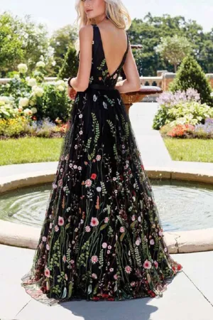 Chicindress Deep V Neck Sexy Maxi Dress