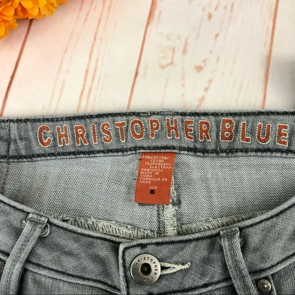 Christopher Blue Straight Leg Jeans