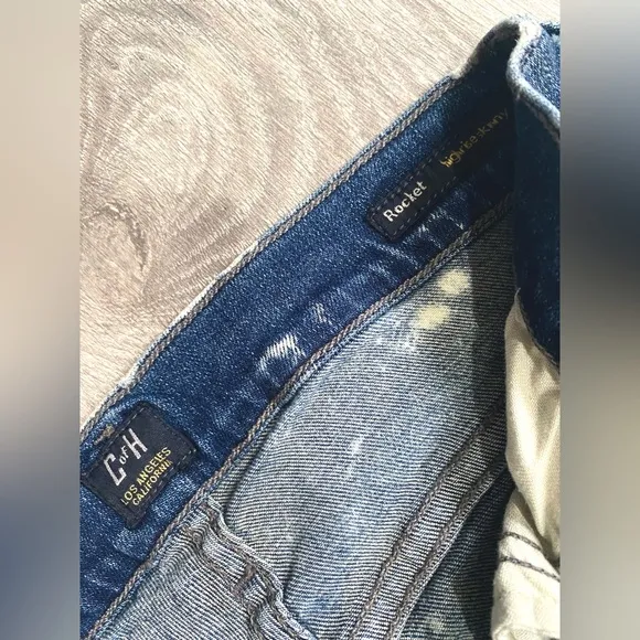 ❣️CITIZENS OF HUMANITY ROCKET PAINT SPLATTER BLEACHED STARRY LIGHT JEANS SIZE 26