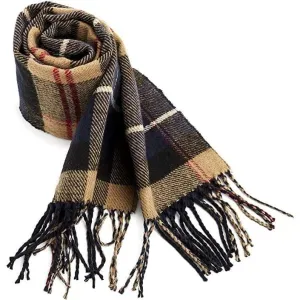 CityComfort Reversible Checked Scarf With a Trendy Tartan Design For Men