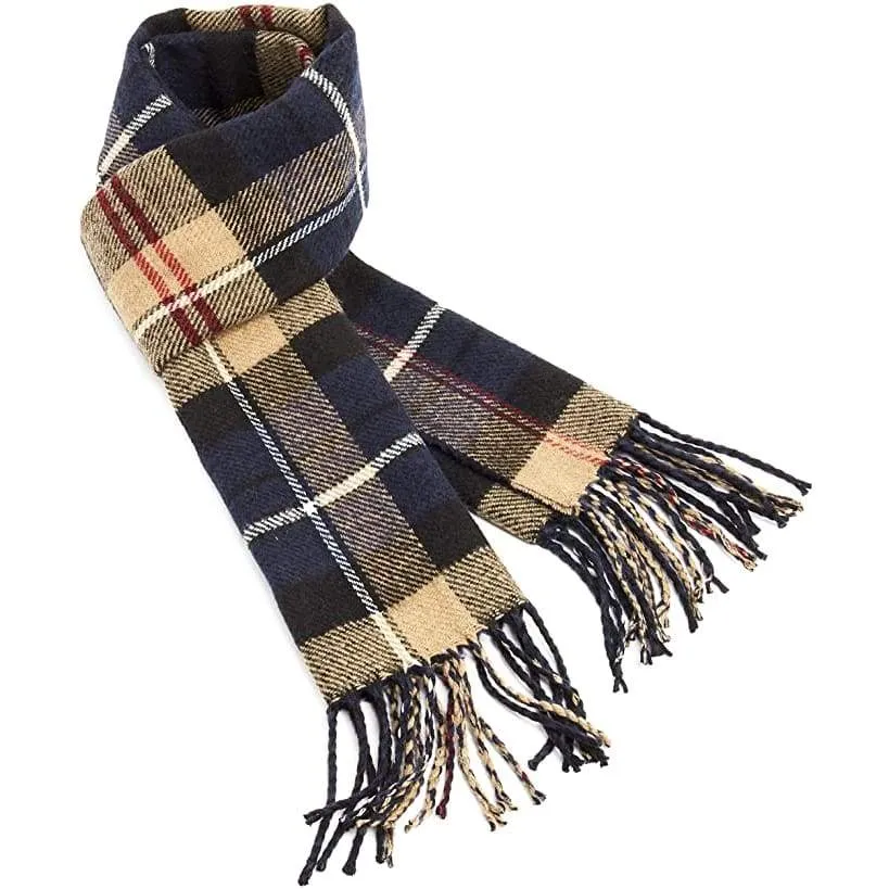 CityComfort Reversible Checked Scarf With a Trendy Tartan Design For Men
