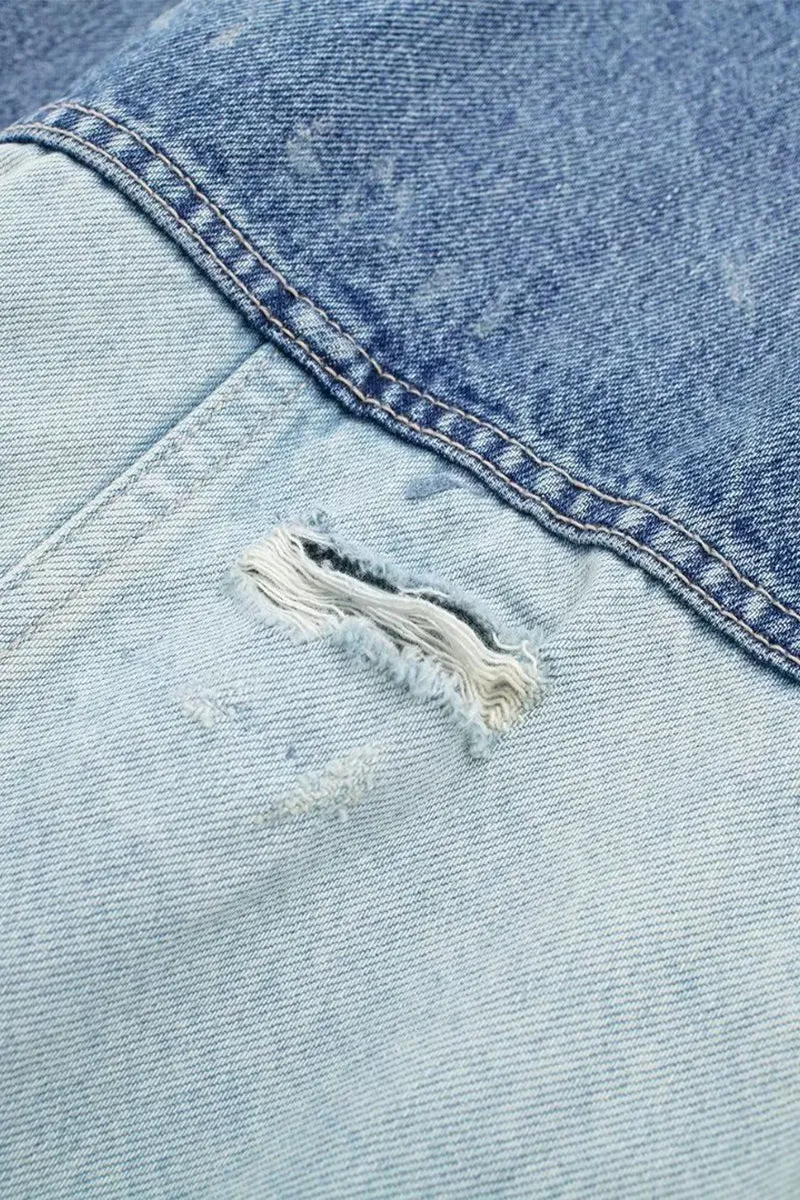 CJ0270 Two Tone Denim Jacket