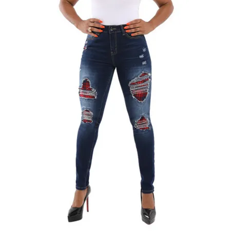 Classic Ripped Jeans Pencil Pants Juniors Skinny Women Long Pants