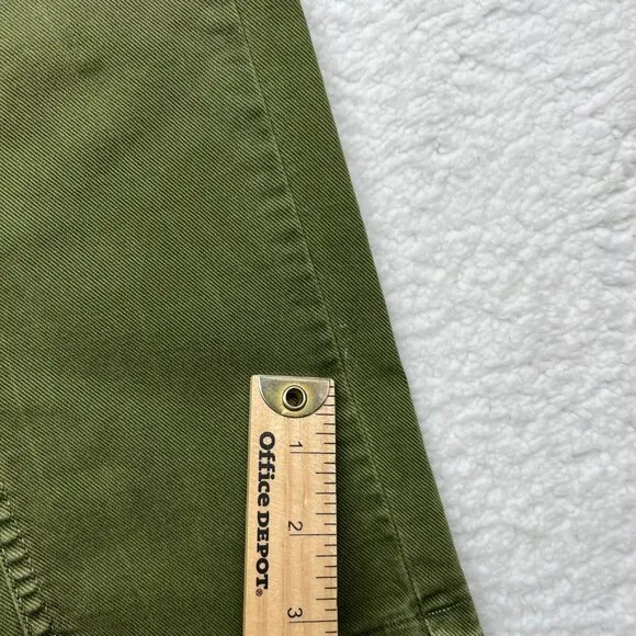 Closed | Women’s Glow Straight Leg Raw Hem Jeans in Green Size 26