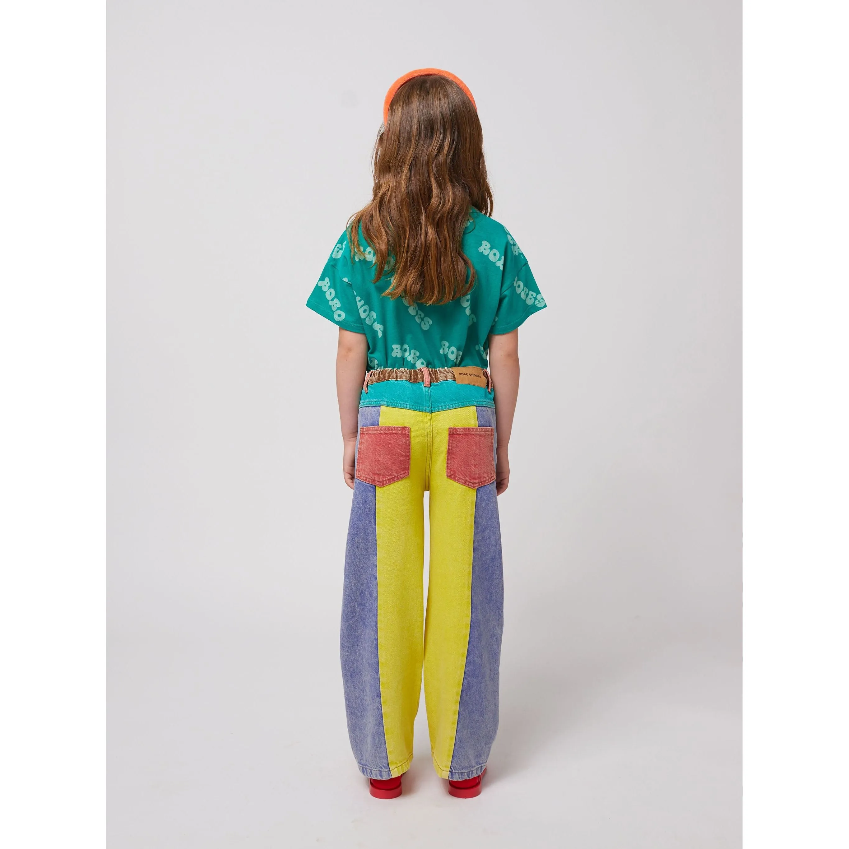 Color Block Denim Pants