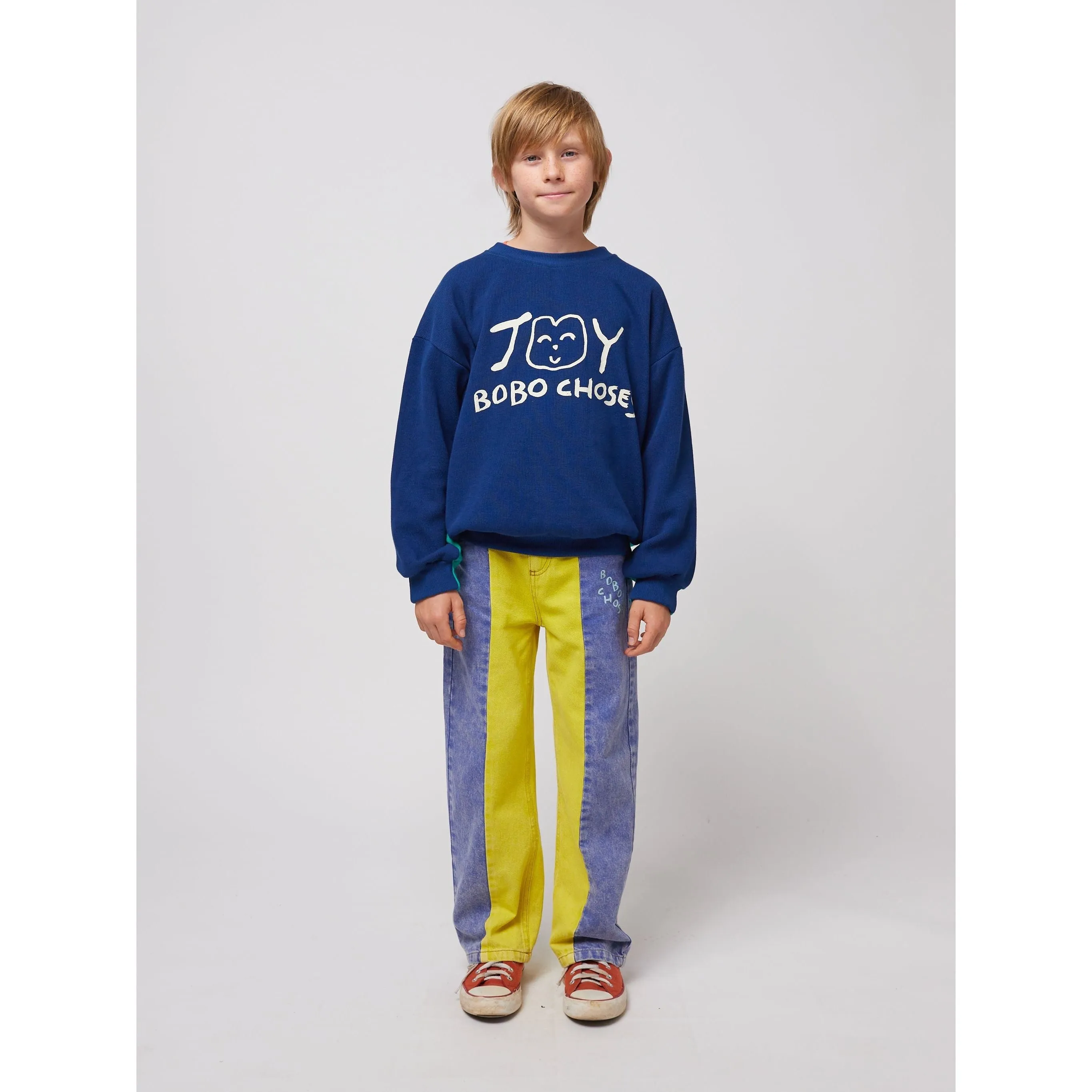 Color Block Denim Pants