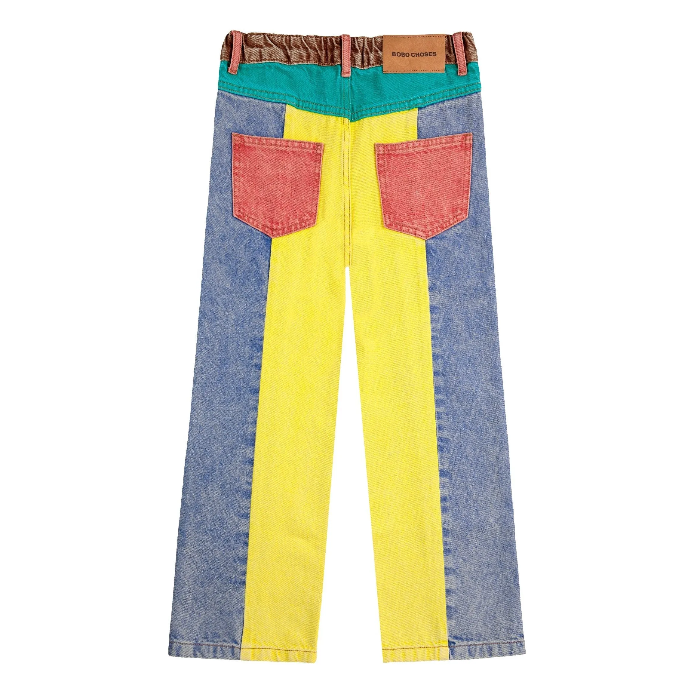 Color Block Denim Pants