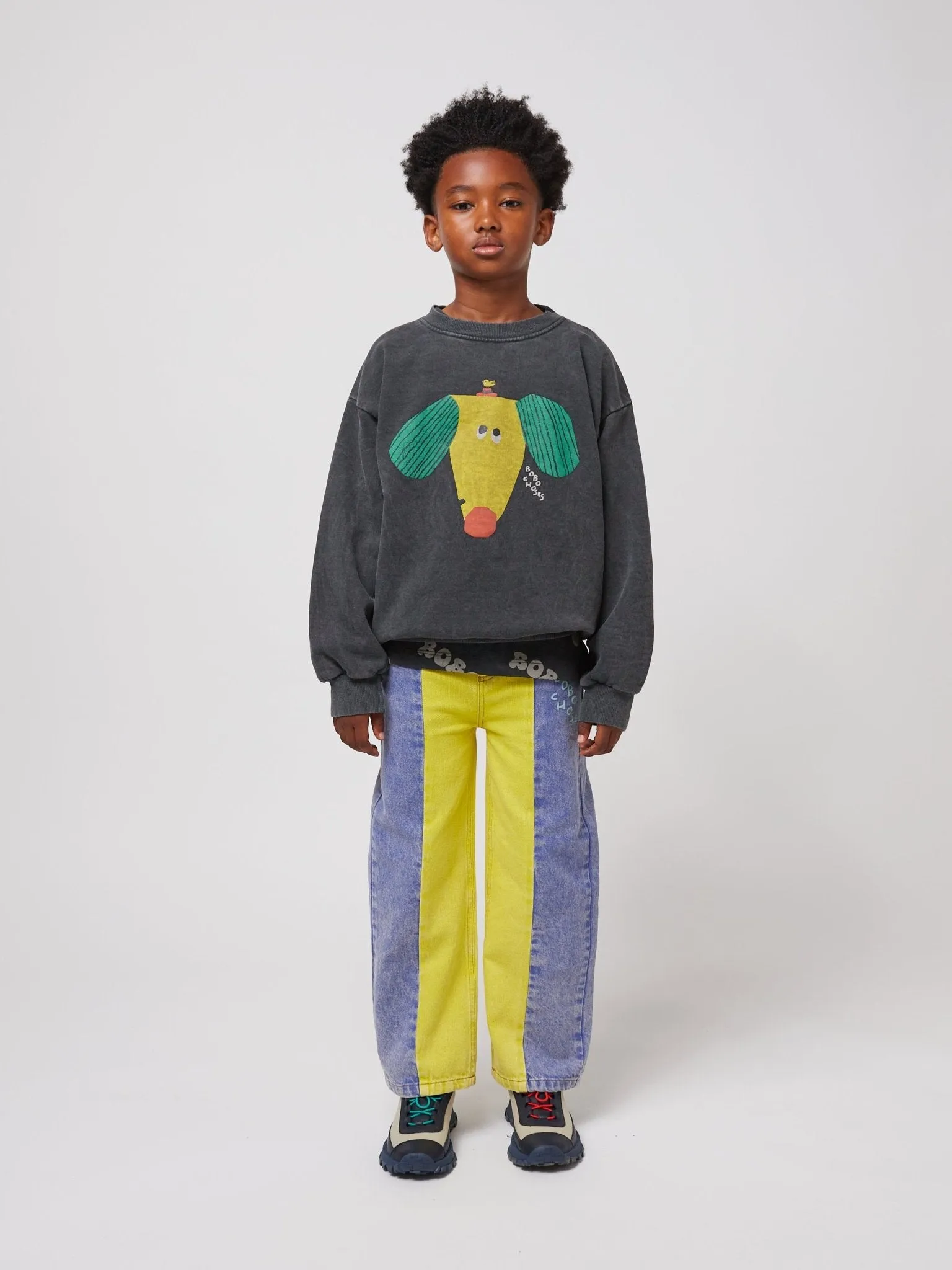 Colour Block Denim Pants by Bobo Choses