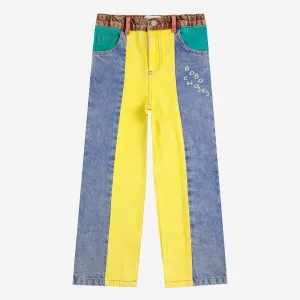 Colour Block Denim Pants by Bobo Choses