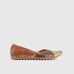 Comfort Leather Casuals 1208 Green/Brown Multi