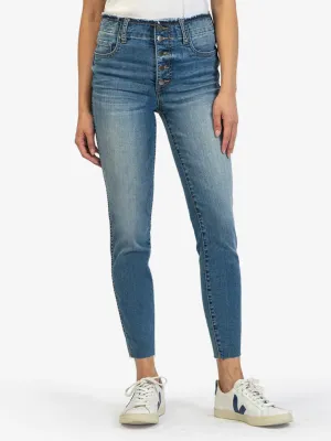 CONNIE SLIM FIT HIGH RISE FAB AB SKINNY (EDUCATED WASH)