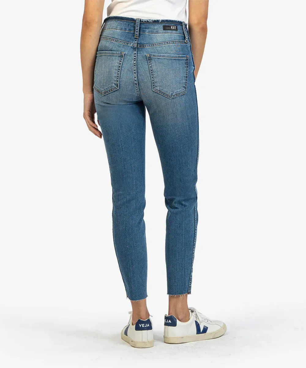 CONNIE SLIM FIT HIGH RISE FAB AB SKINNY (EDUCATED WASH)