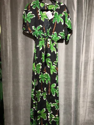 Cooper & Ella Short Sleeve Palm Tree Cover Up Maxi
