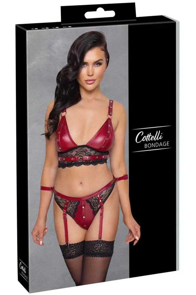 Cottelli Bondage Red Set