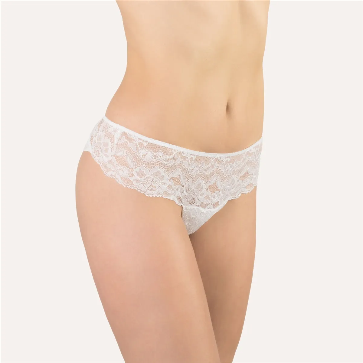 Cotton Club Ginevra Brazilian Brief - White