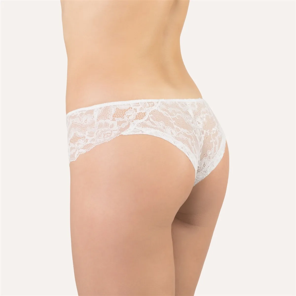 Cotton Club Ginevra Brazilian Brief - White