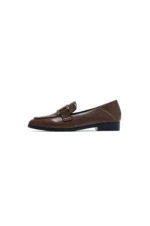 Cowhide Leather Flats Loafers