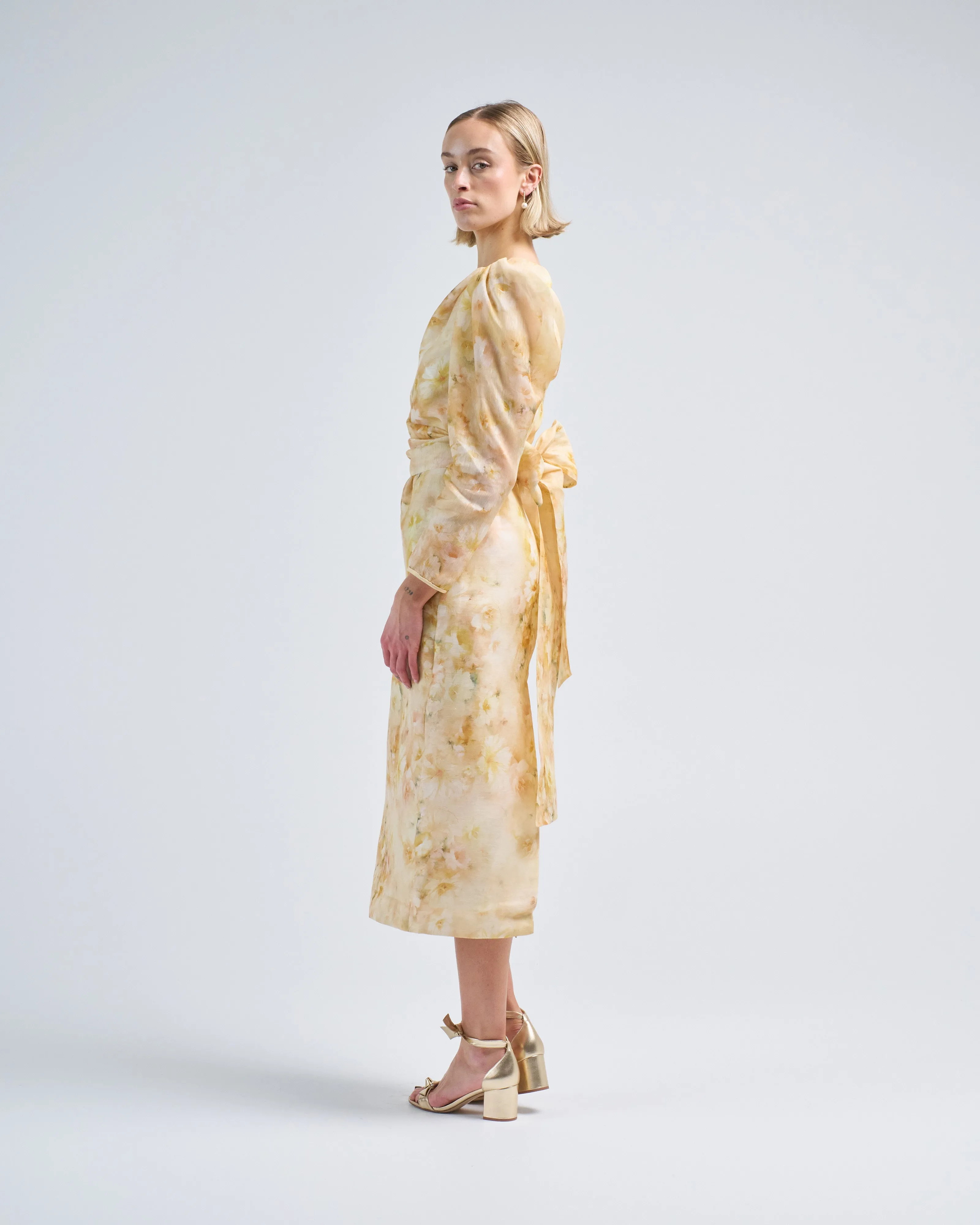 crush asymmetrical midi dress
