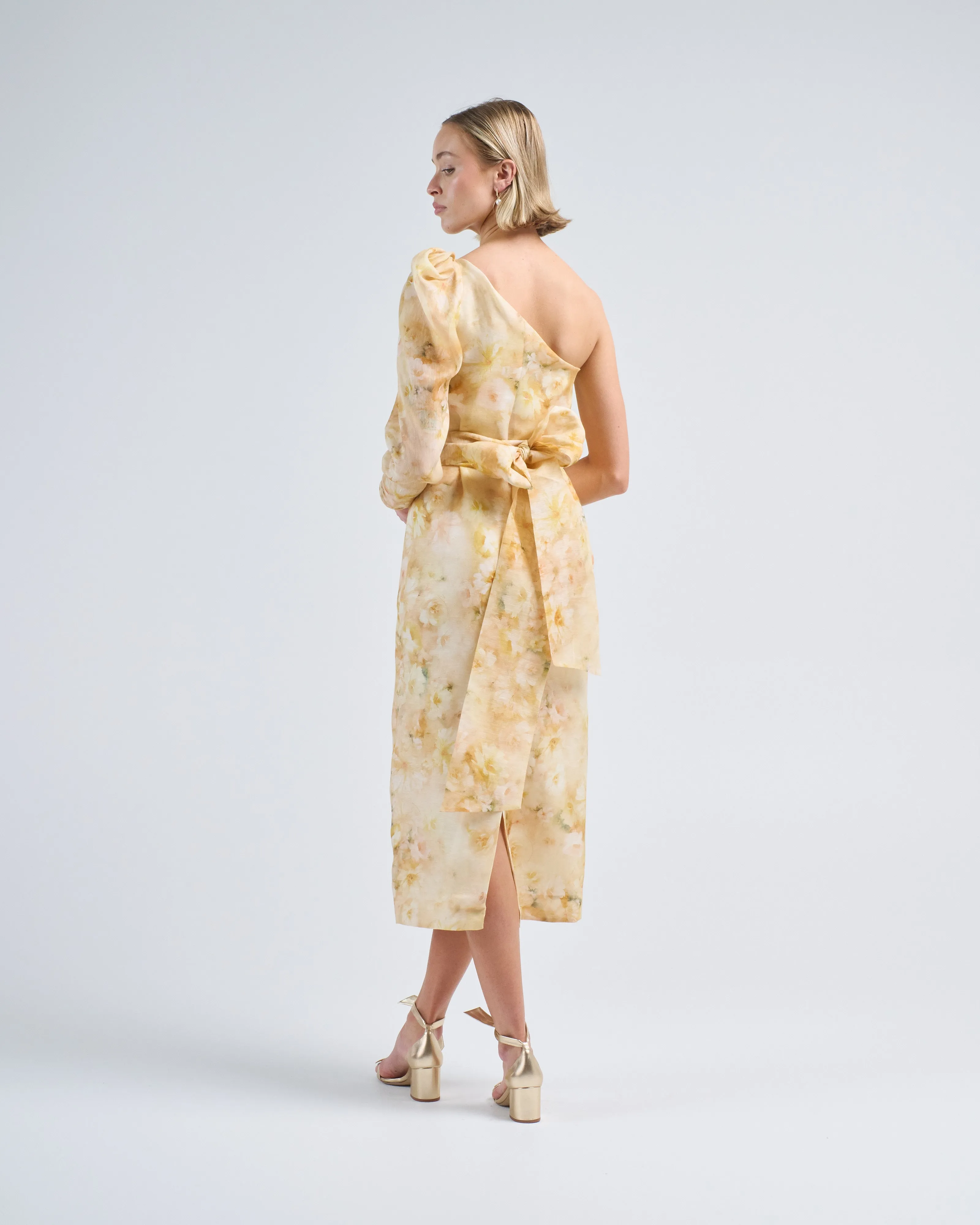 crush asymmetrical midi dress