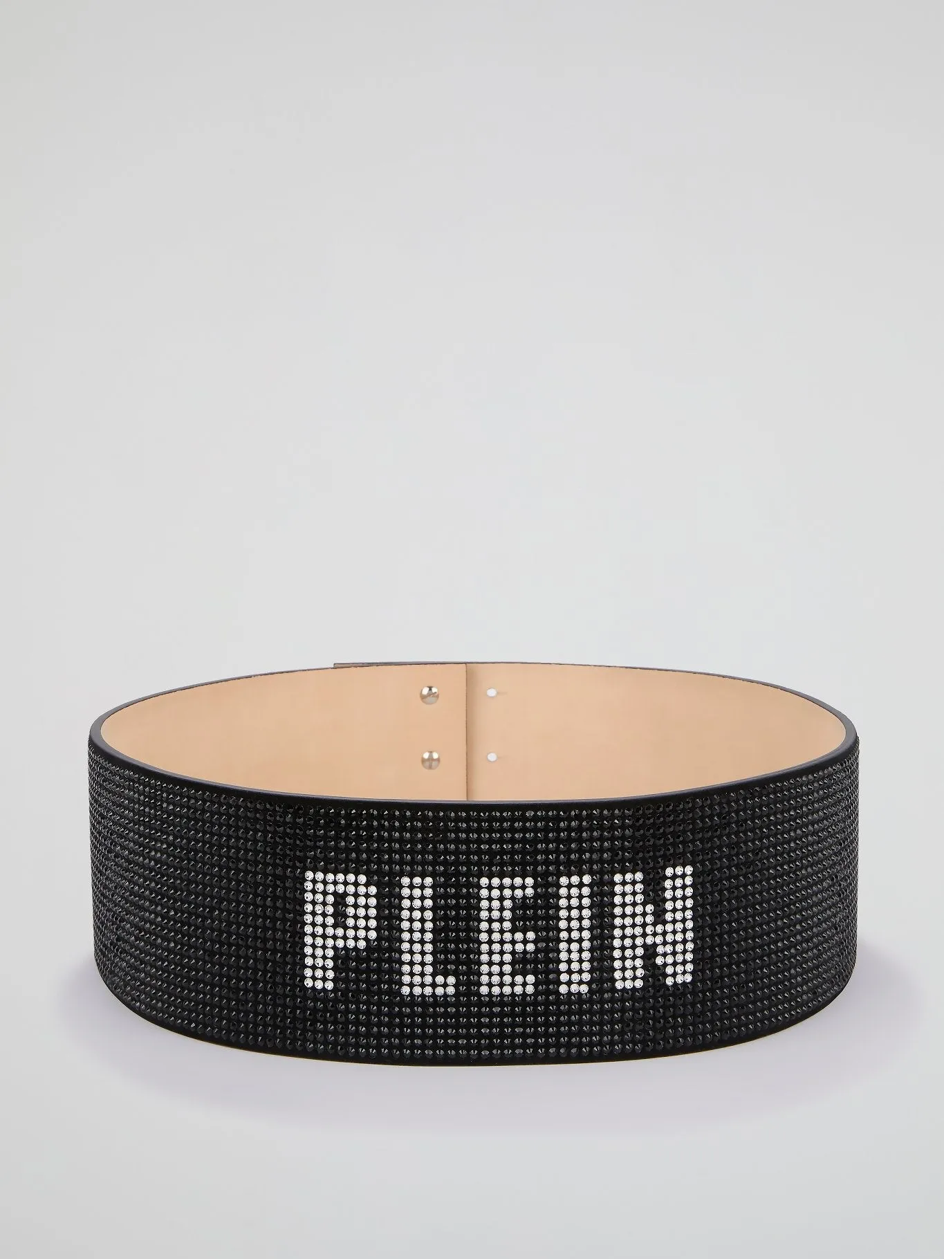 Crystal Plein Black Multi-Stud Belt