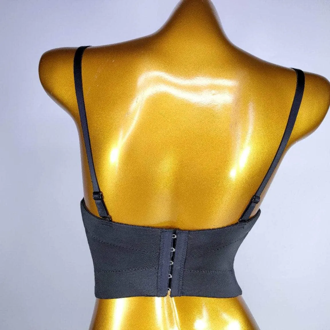 Crystal Rhinestone Pearl Bead Bustier Bralette