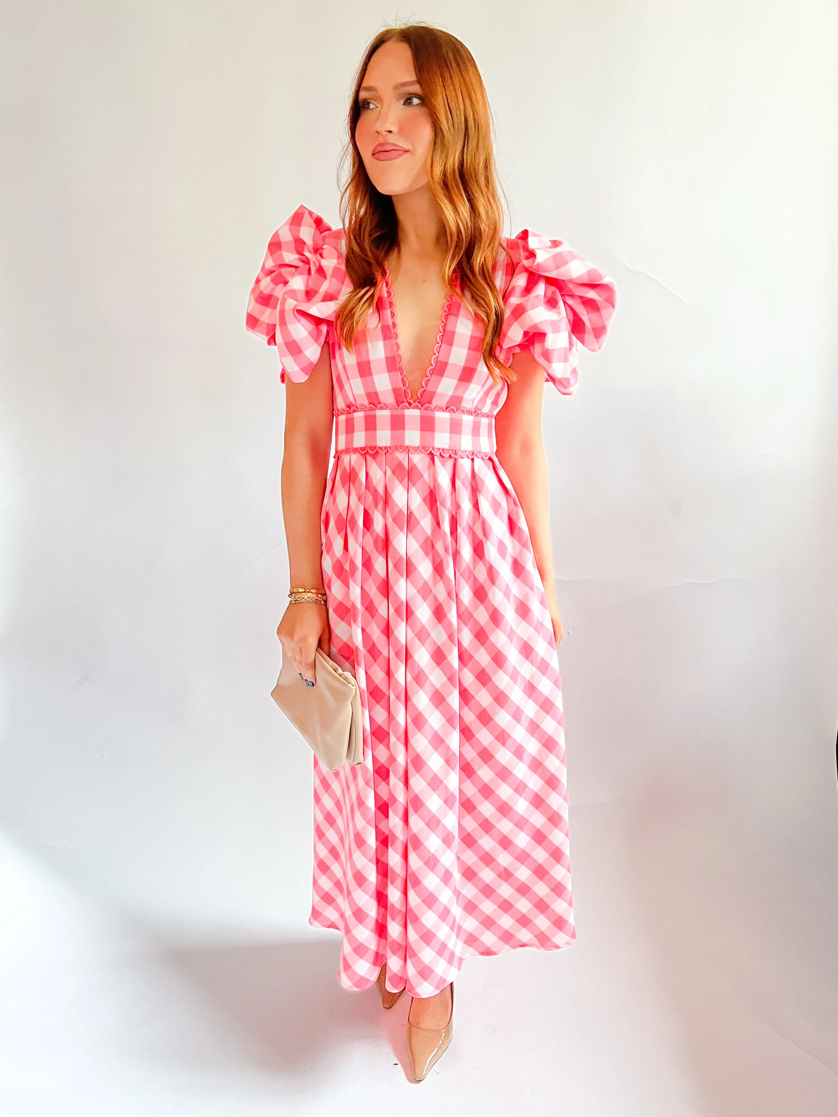 Curazao Vichy Midi Dress