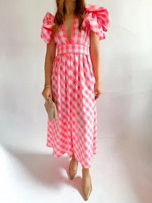 Curazao Vichy Midi Dress