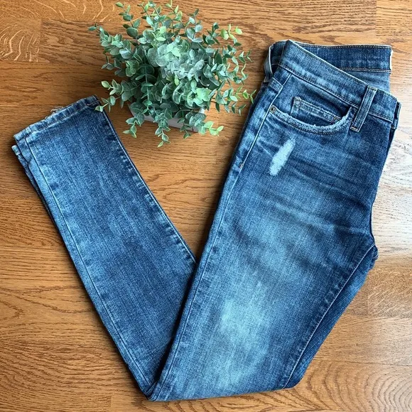 CURRENT/ELLIOTT The Ankle Skinny in Heartbreak Destroy skinny jeans (26) ✨