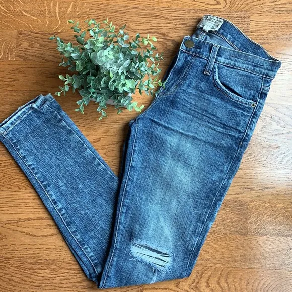 CURRENT/ELLIOTT The Ankle Skinny in Heartbreak Destroy skinny jeans (26) ✨