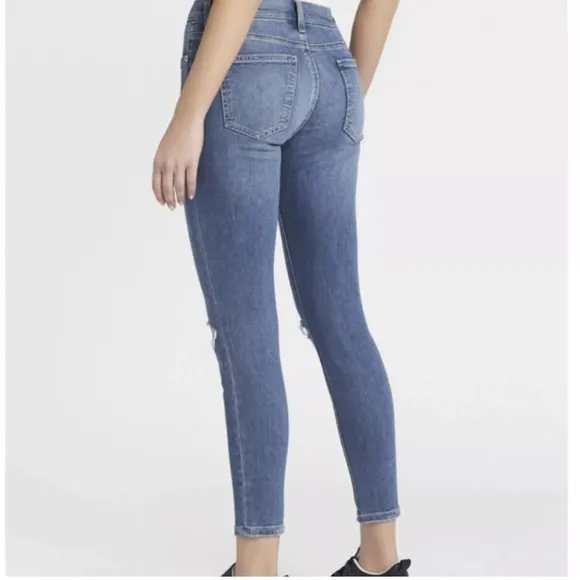 CURRENT/ELLIOTT The Stiletto Ripped Skinny Jeans 2 Year Destroyed NWT 32