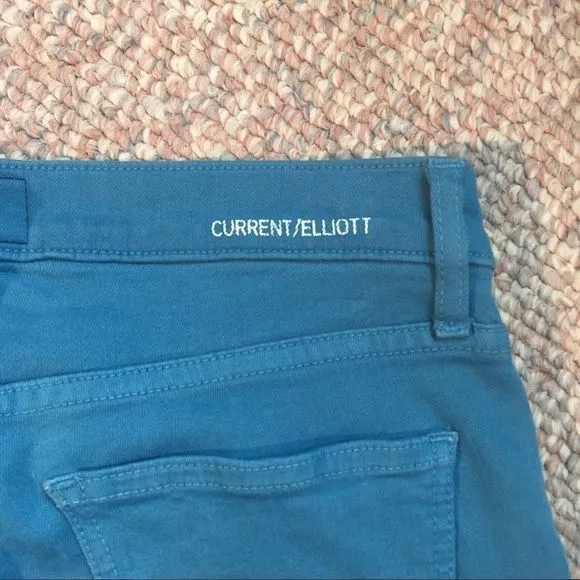 Current/Elliott The Ankle Skinny Blue Canteen Jean