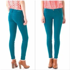Current/Elliott The Ankle Skinny Blue Canteen Jean