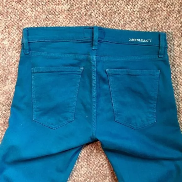 Current/Elliott The Ankle Skinny Blue Canteen Jean