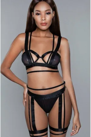 Cut Out Cup Bralette Set