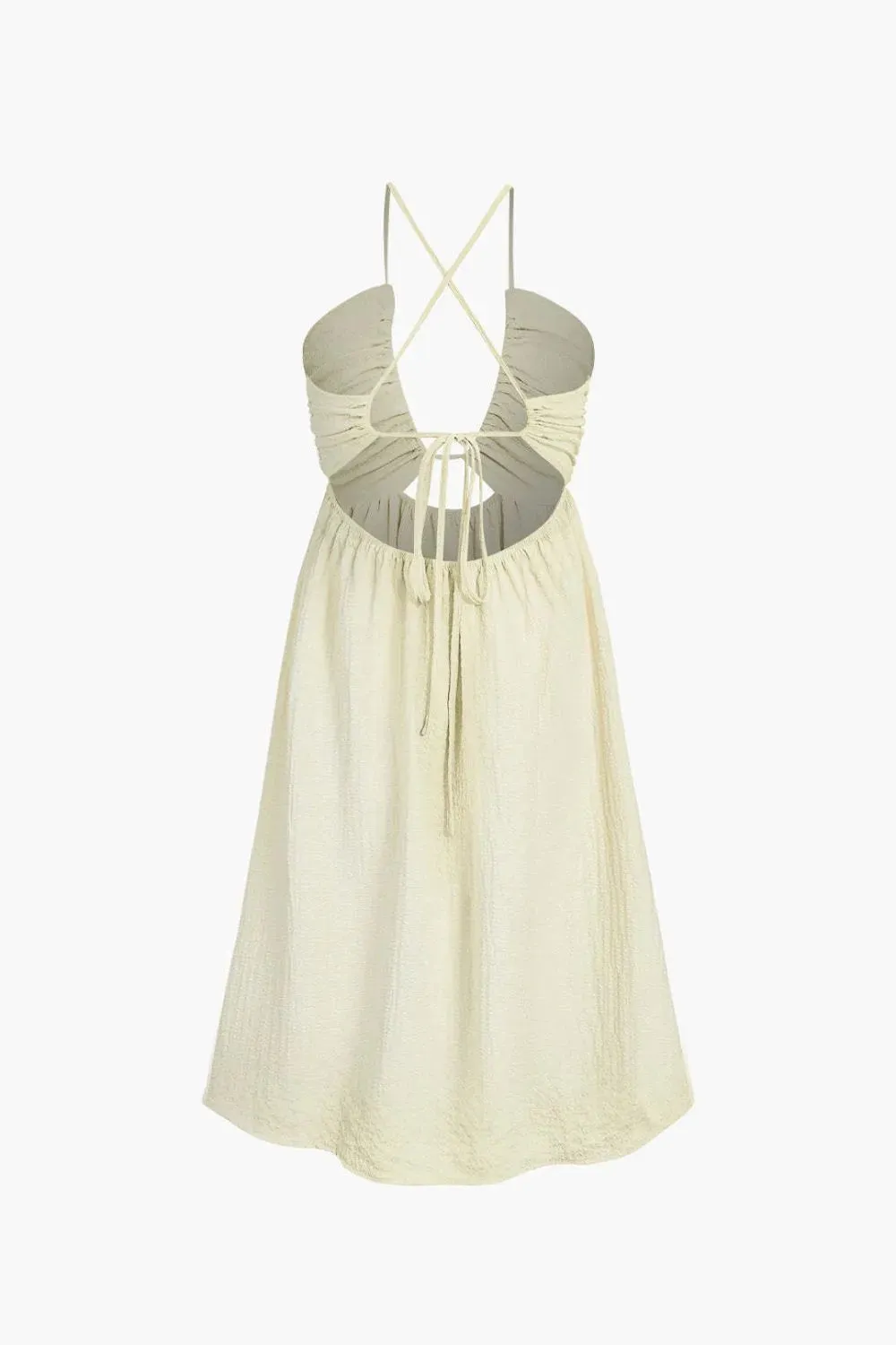 Cutout Slit Sleeveless Cami Dress