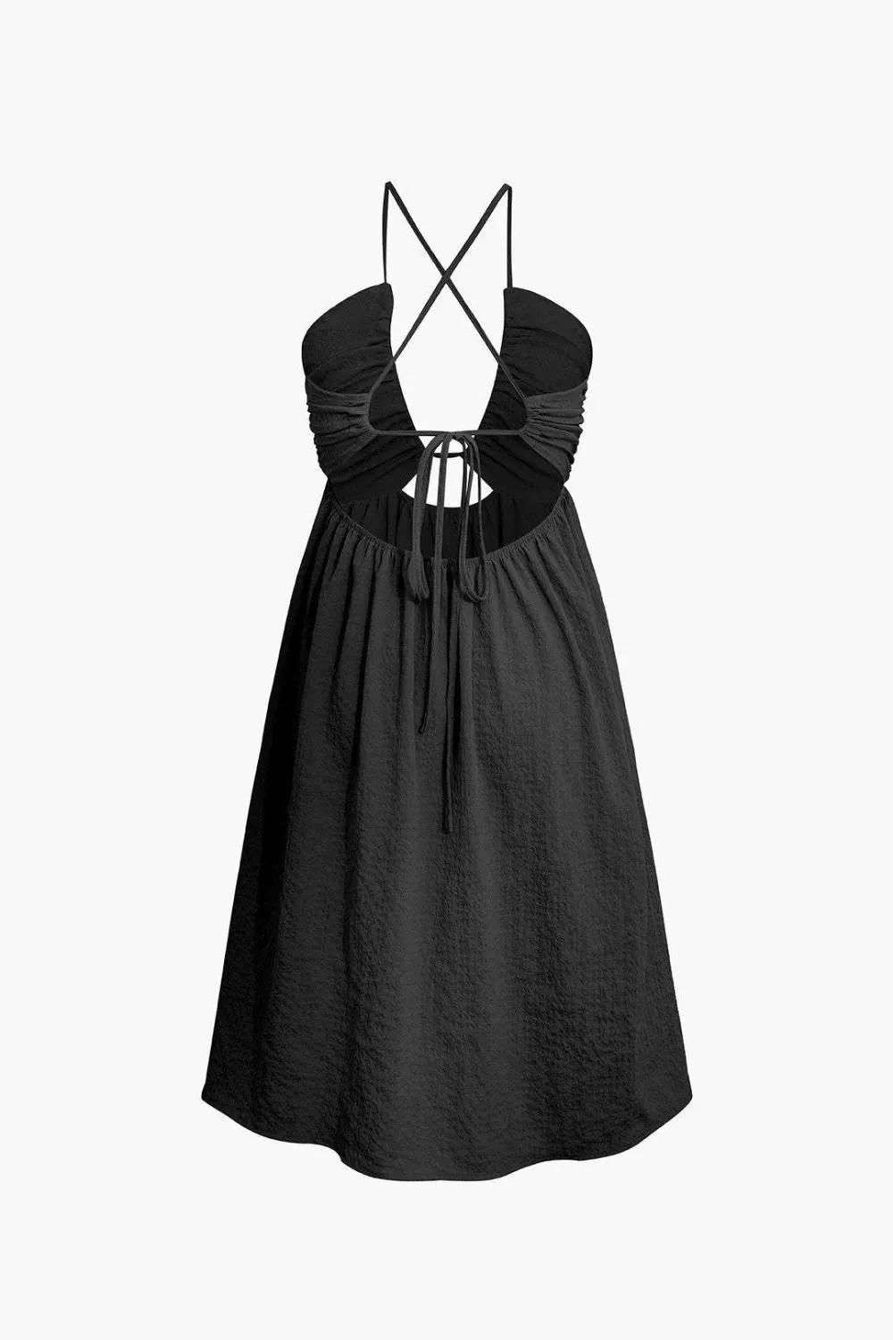 Cutout Slit Sleeveless Cami Dress