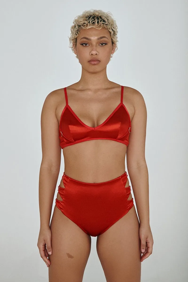 CXIX Aphrodite High Waist Bottoms - Red