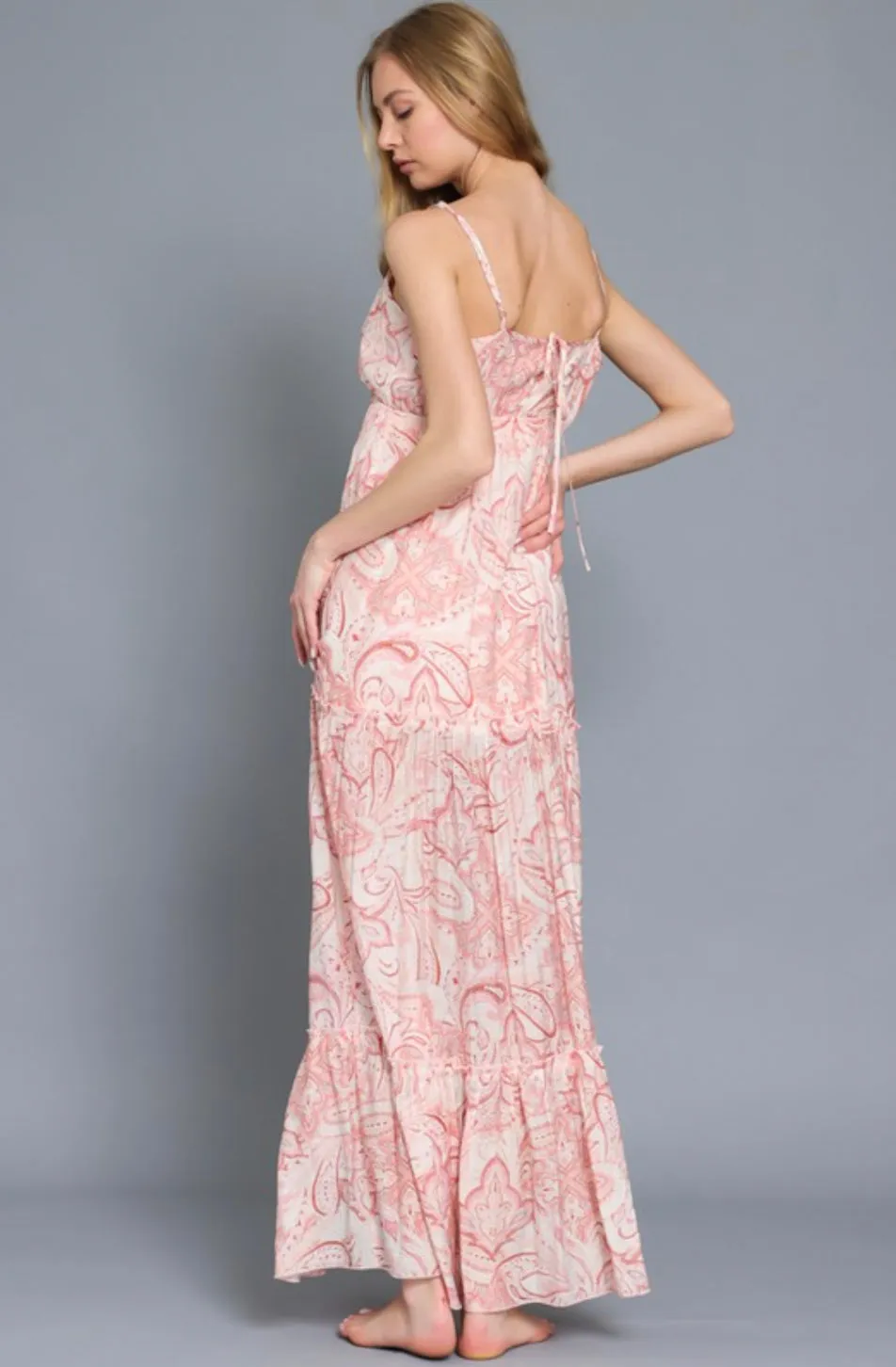 D119 V TIER MAXI DRESS