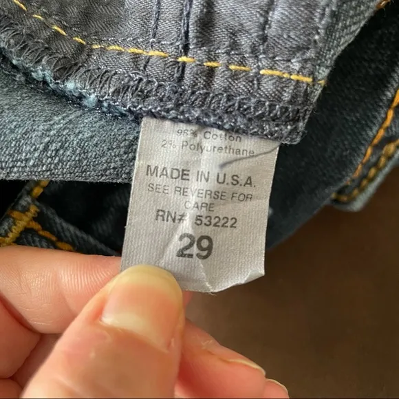 David Kahn Straight Leg Blue Denim Jeans Size 29