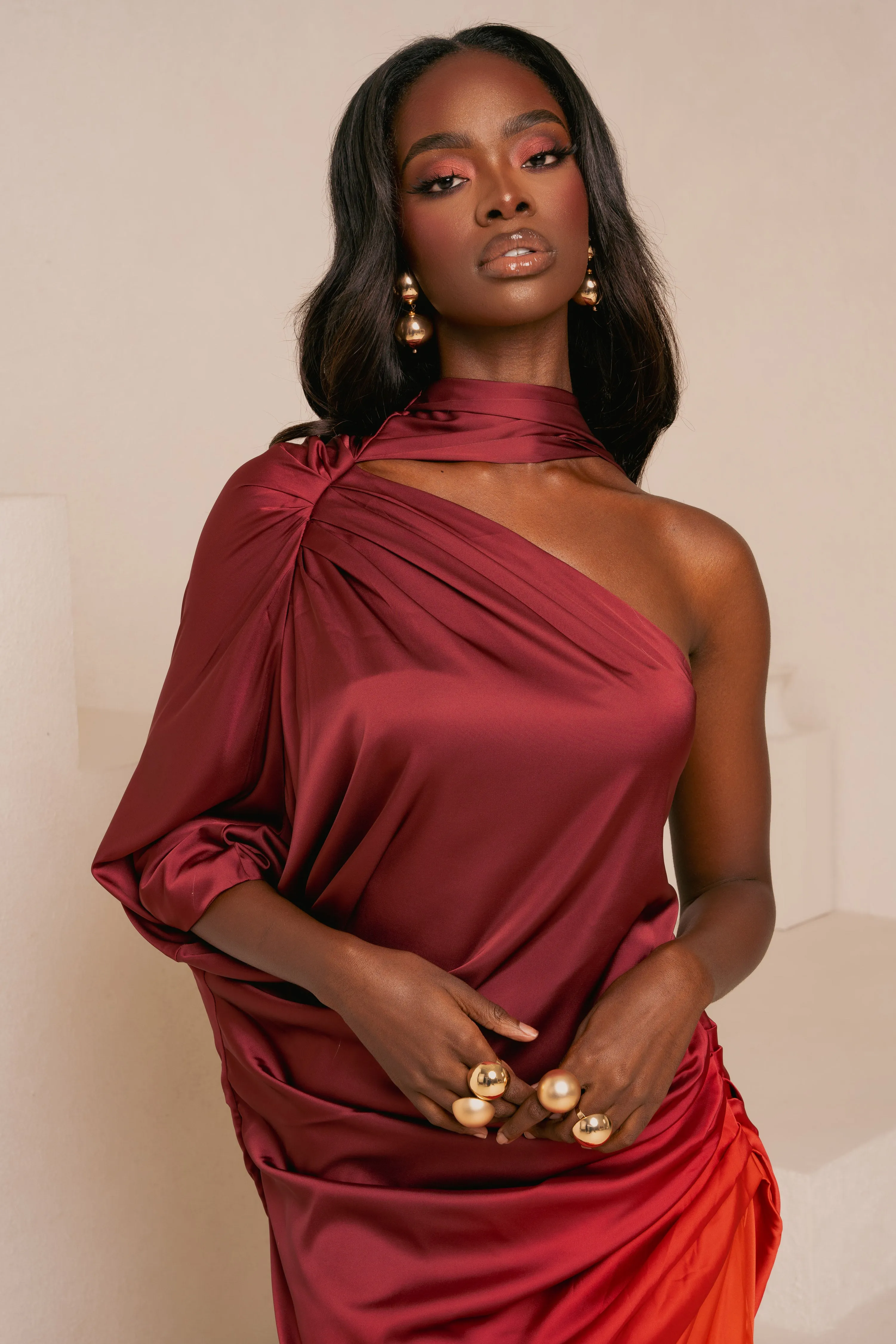 DAWN DRAPE MAXI DRESS