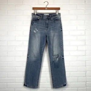 Daze Fool's Gold Straight Up High Rise Straight Leg Ankle Crop Jeans 27