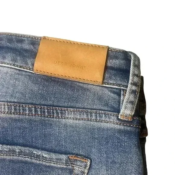 Dear John Blair Straight Distressed Raw Hem Jeans Size 30 EUC